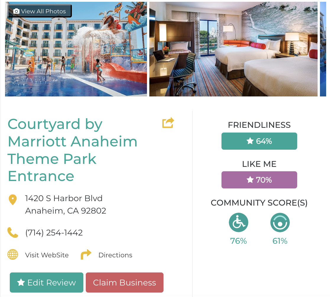 Courtyard by Marriott Anaheim Theme Park Entrance