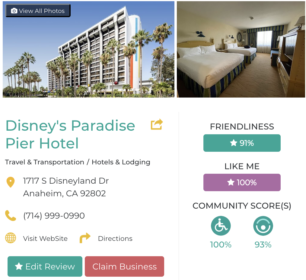 Picture of Friendly Like Me review of Disney's Paradise Pier Hotel