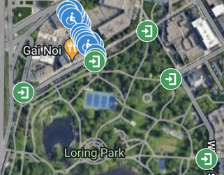 Google interactive parking map